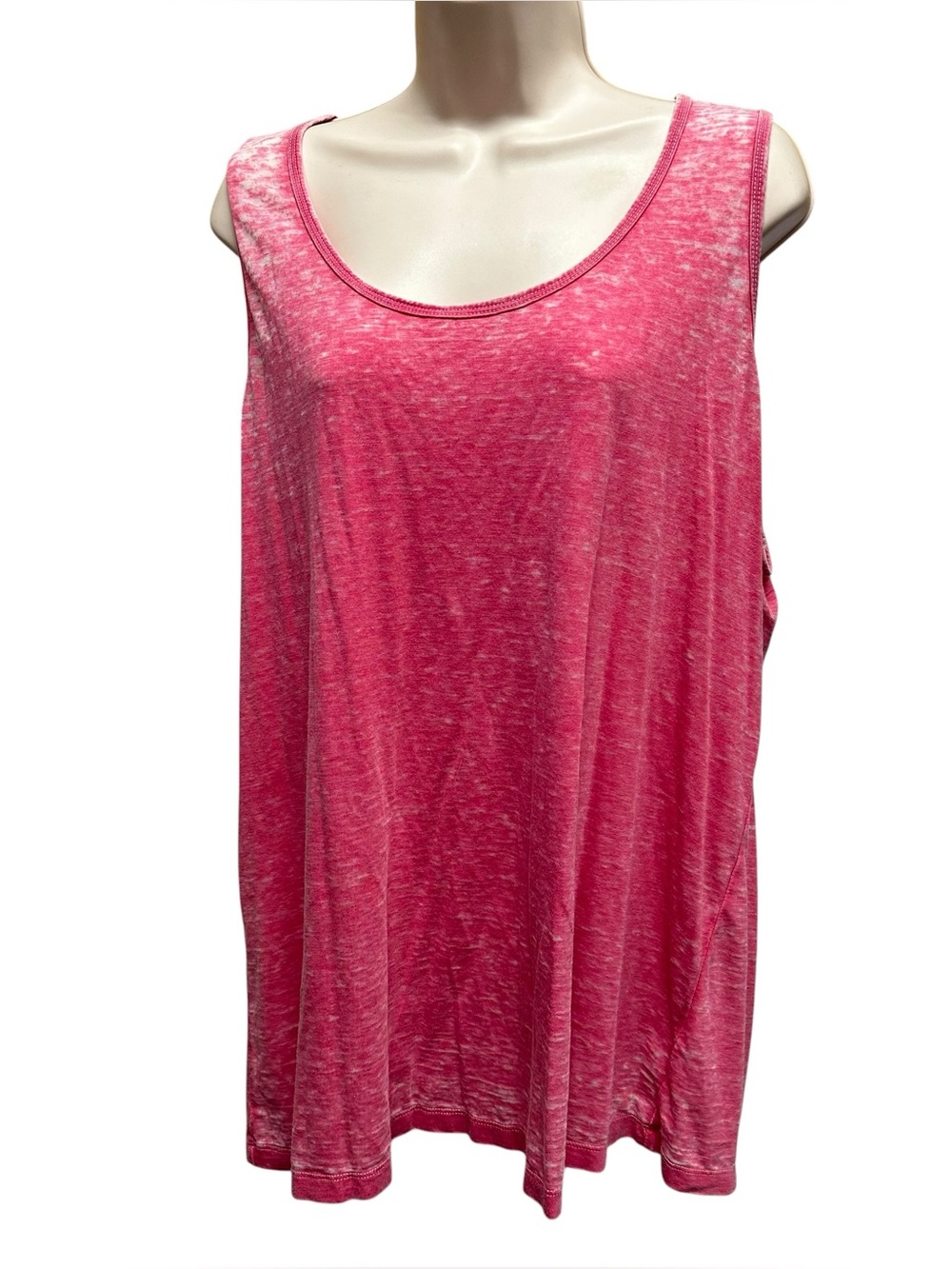 Wearables XCVI women’s pink tank top 1x mineral wash